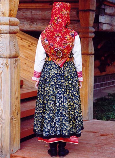 Русский народный Тоемский костюм
