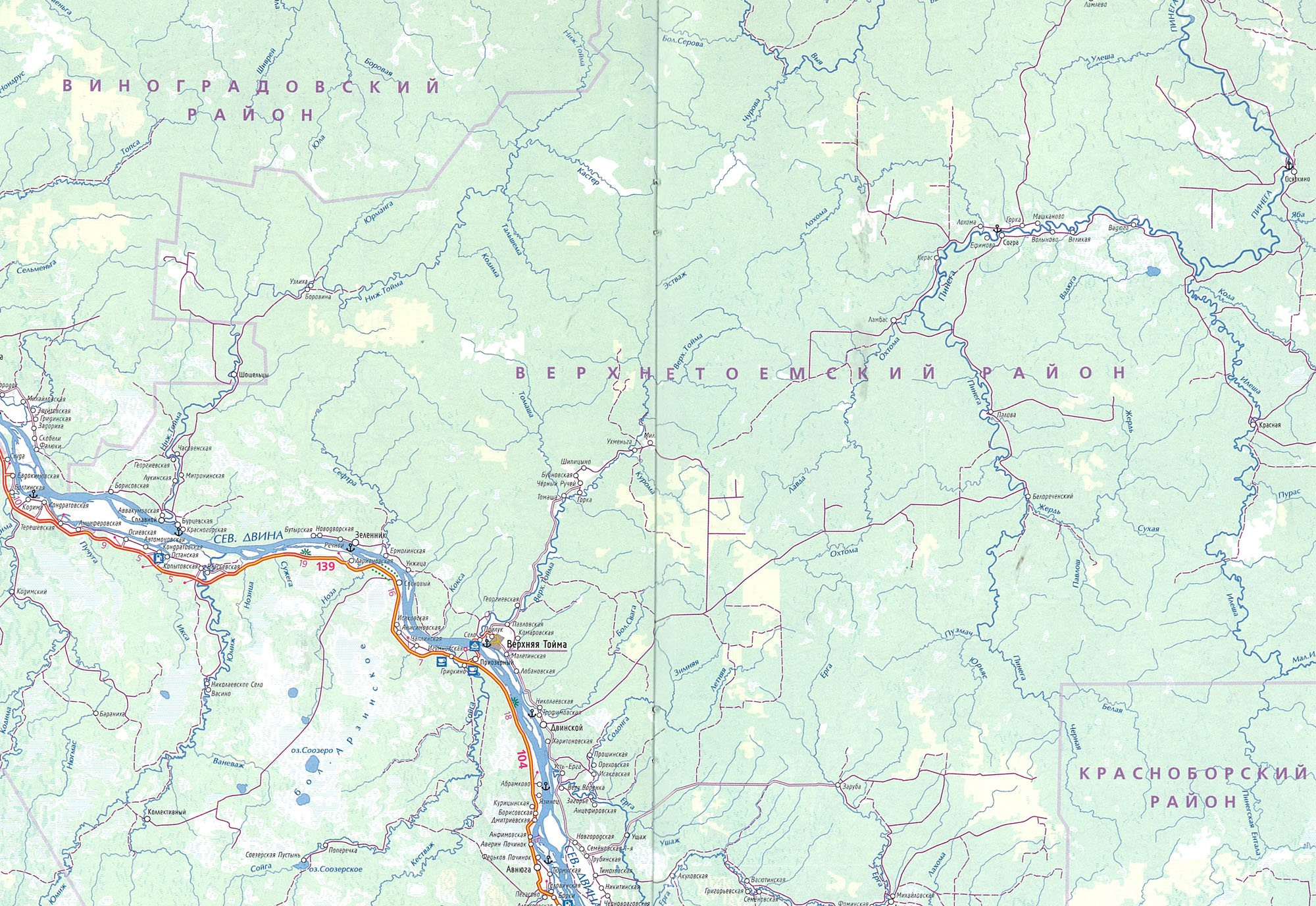 Топографическая Карта Красноборского Района
